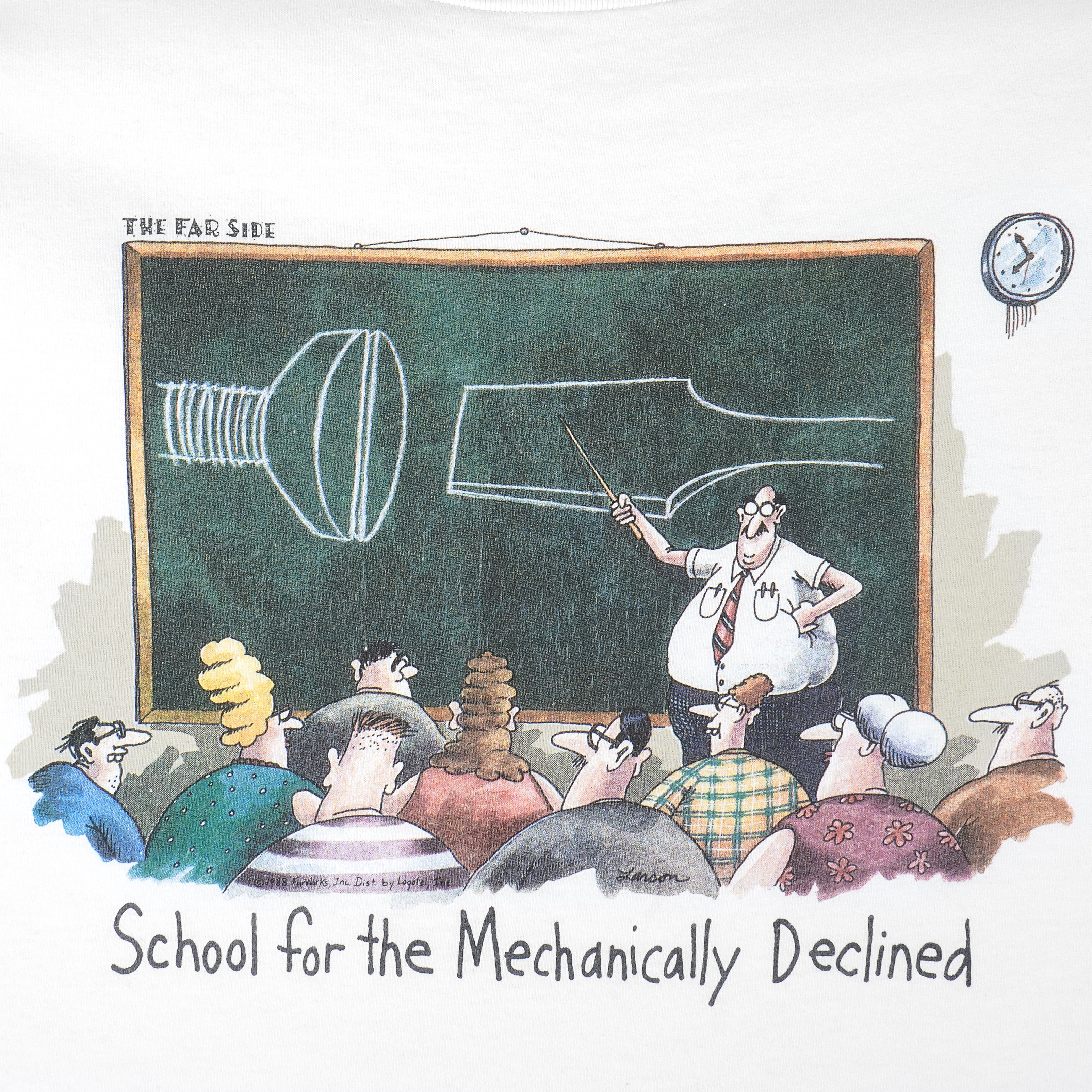 Vintage (The Far Side) - Mechanically Declined T-Shirt 1988 Vintage Retro