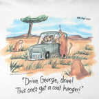 Vintage (The Far Side) - Drive George Drive Lions Alley T-Shirt 1987 X-Large Vintage Retro