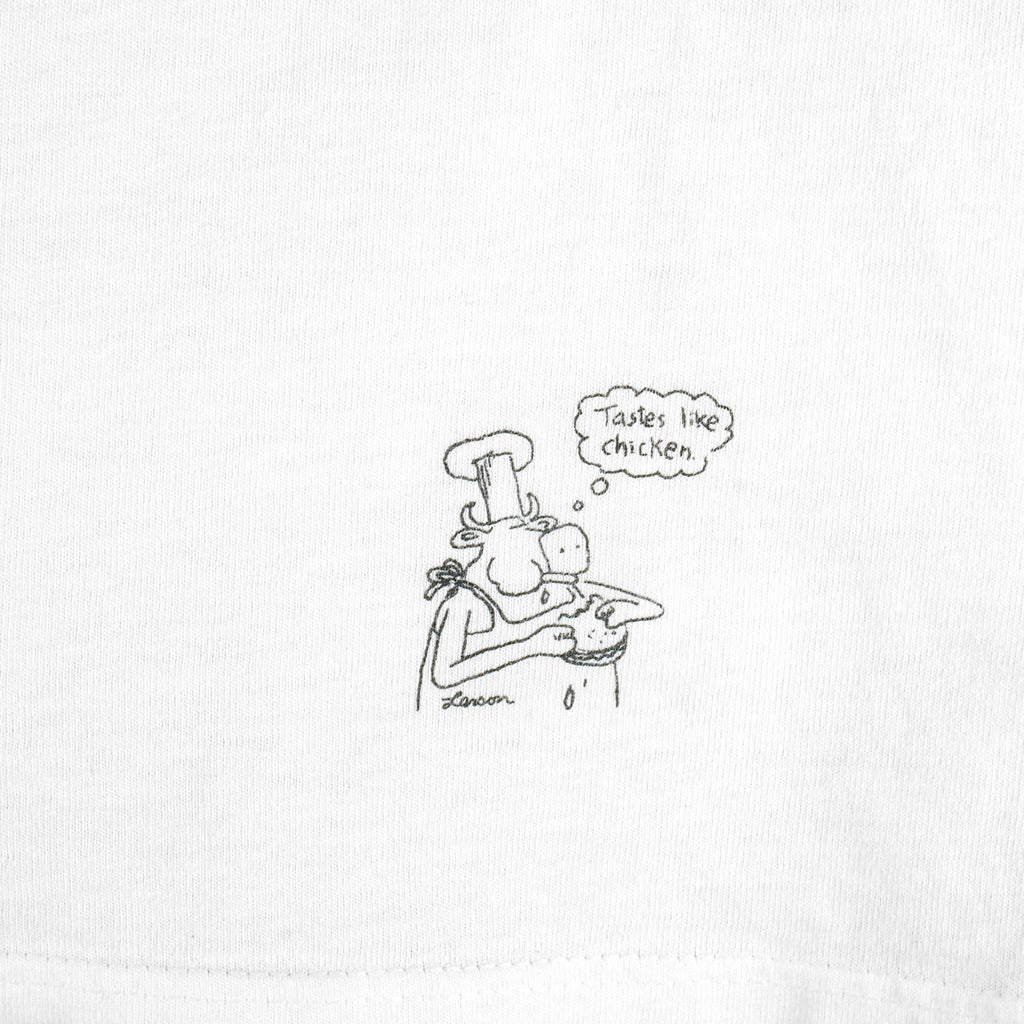 Vintage (The Far Side) - Taste Like Chicken Burger T-Shirt 1981 X-Large Vintage Retro