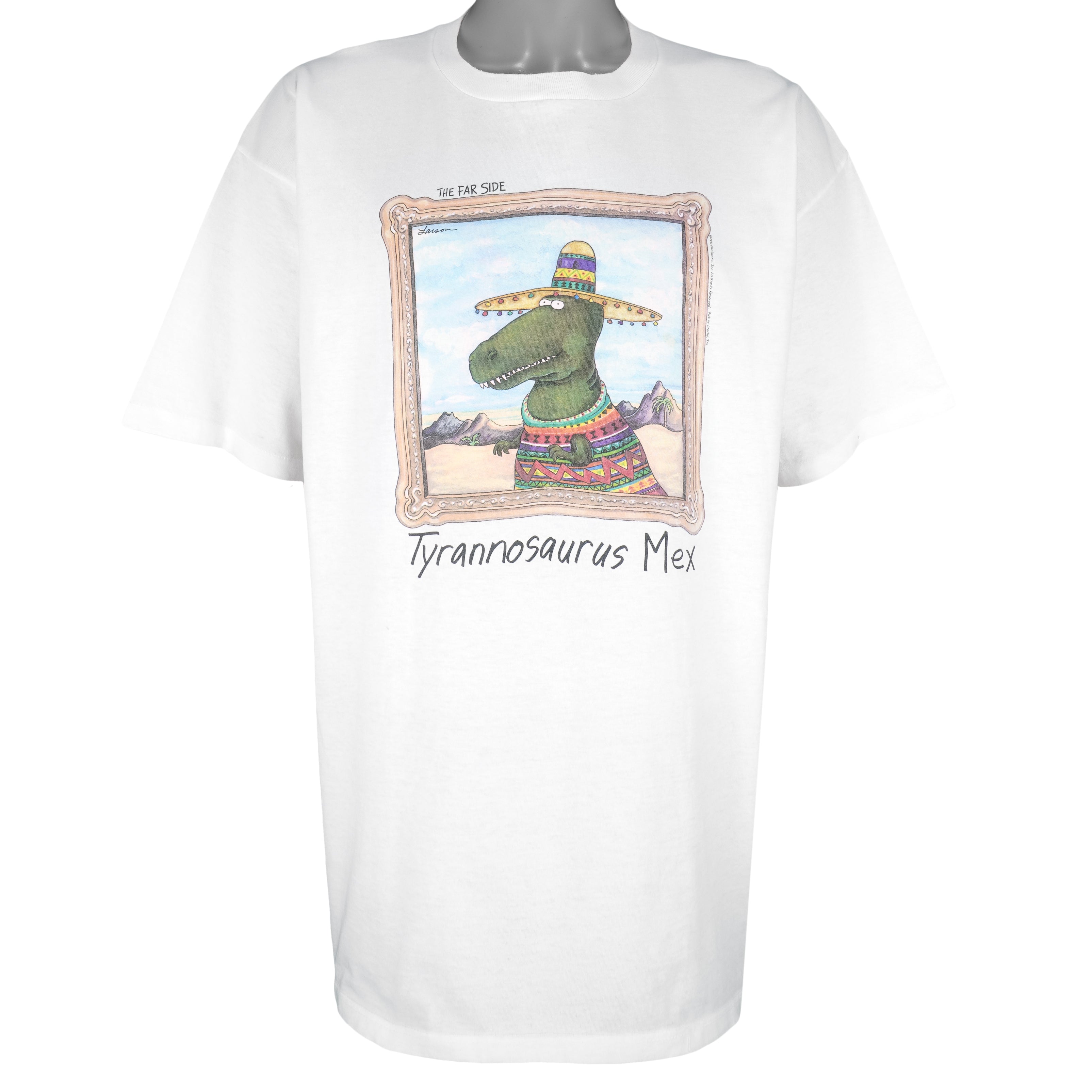 Vintage (The Far Side) - Tyrannosaurus Mex T-Shirt 1991 XX-Large Vintage Retro
