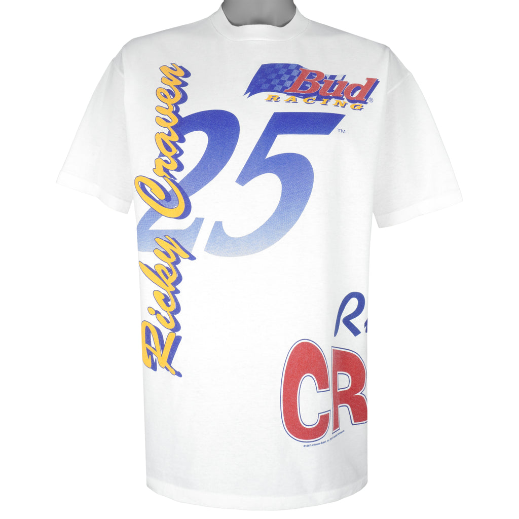 NASCAR - Budweiser Ricky Craven No. 25 T-Shirt 1997 X-Large Vintage Retro