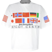 Disney - Epcot Center Flags T-Shirt 1990s Large Vintage Retro