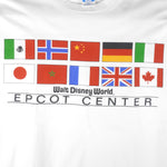 Disney - Epcot Center Flags T-Shirt 1990s Large Vintage Retro