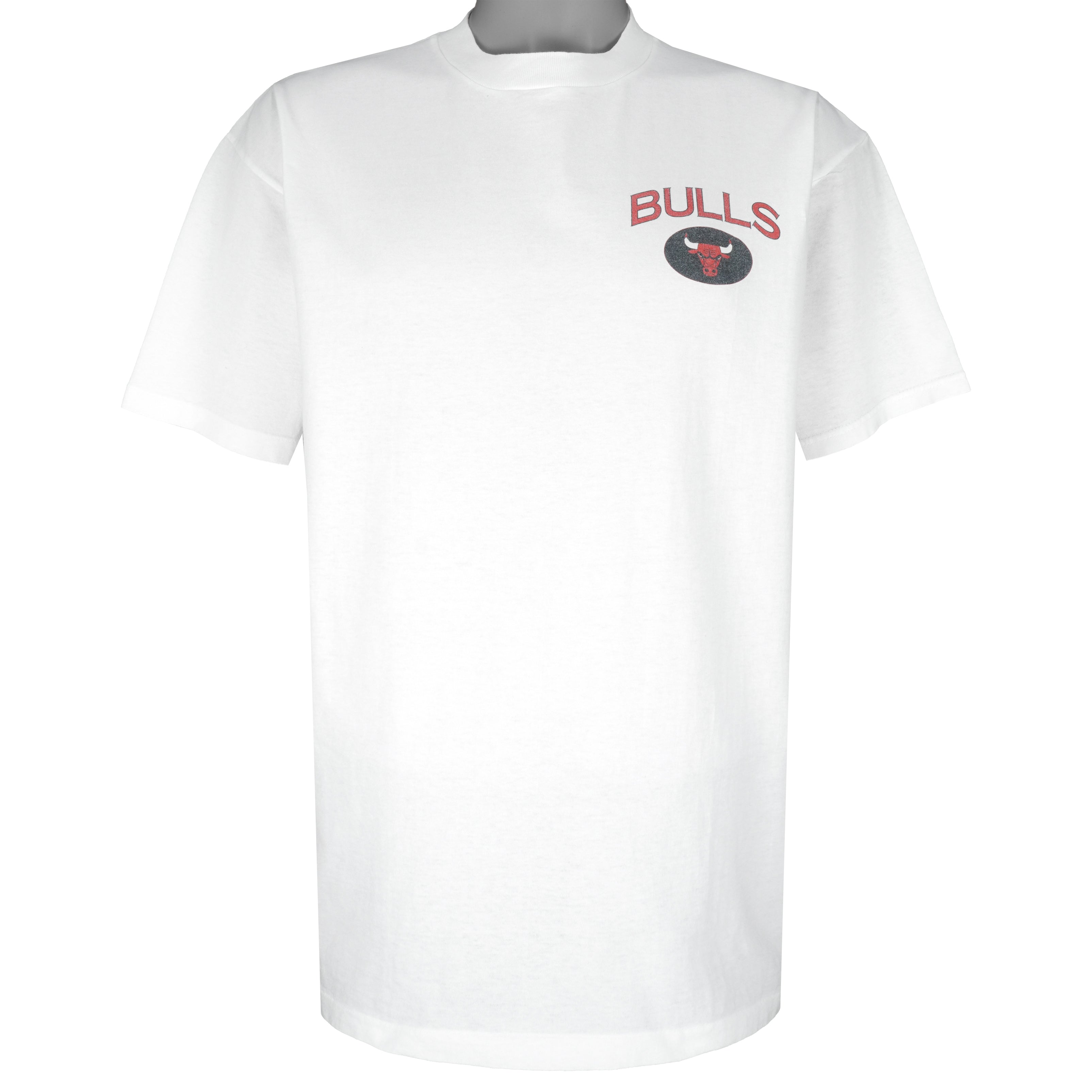 NBA (True-Fan) - Chicago Bulls Big Logo T-Shirt 1990s X-Large Vintage Retro Basketball