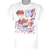 NHL (Screen Stars Best) - Detroit Red Wings Fedorov T-Shirt 1992 Large Vintage Retro Hockey