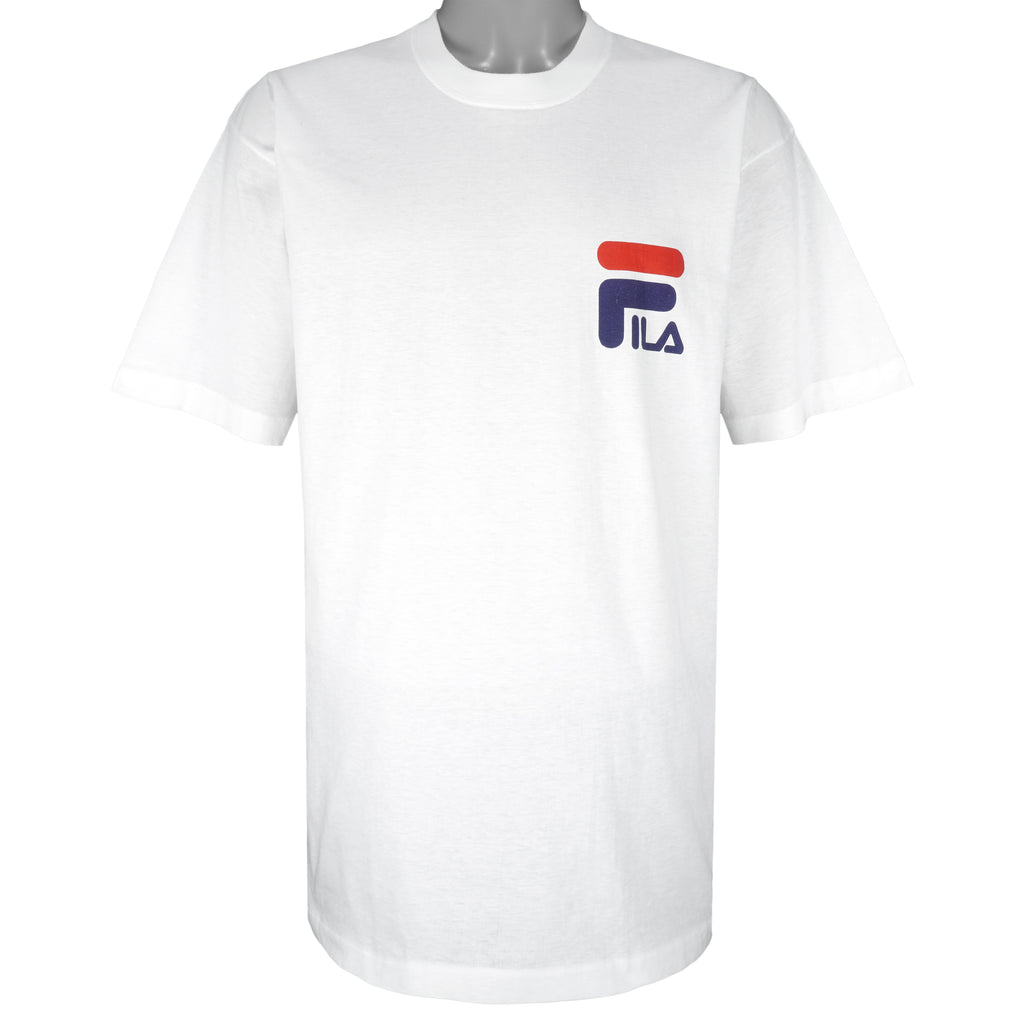 FILA - Property Of Fila Athletics T-Shirt 1990s X-Large Vintage Retro