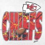 NFL (Zubaz) - Kansas City Chiefs T-Shirt 1990s Large Vintage Retro Football
