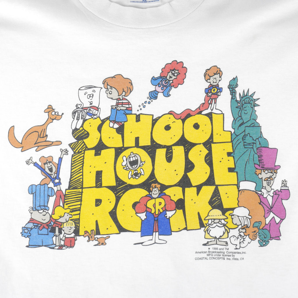 Vintage (Sof Tee) - School House Rock T-Shirt 1995 X-Large Vintage Retro