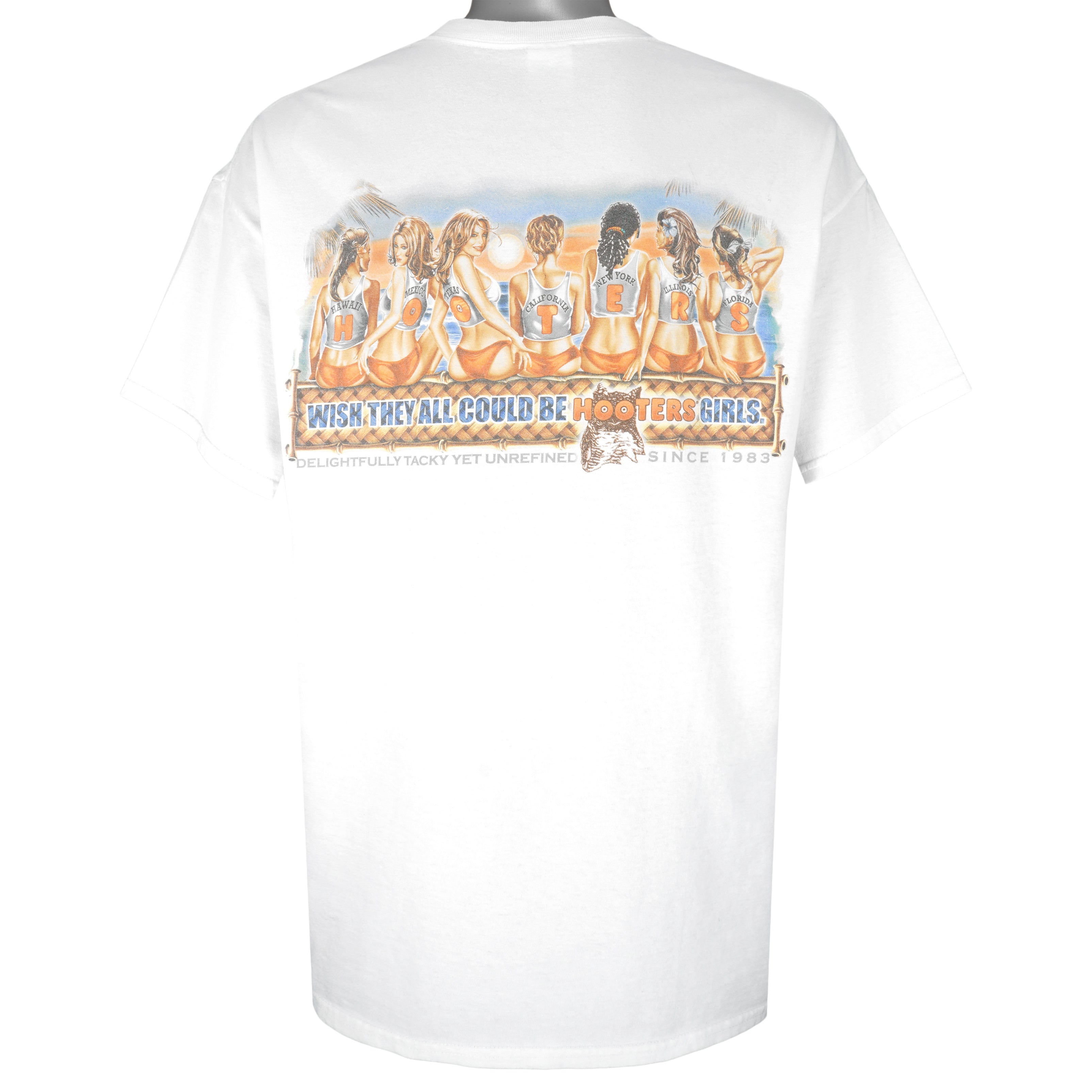 Vintage (Gildan) - Hooters Hollywood CA T-Shirt 1990s X-Large Vintage Retro