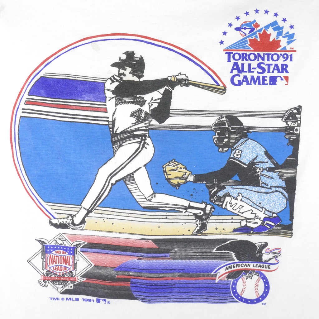 MLB - Toronto Blue Jays All Star Game T-Shirt 1991 X-Large Vintage Retro Baseball
