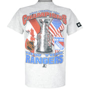 Starter - New York Rangers Stanley Cup Champions T-Shirt 1994 Medium Vintage Retro Hockey