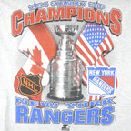 Starter - New York Rangers Stanley Cup Champions T-Shirt 1994 Medium Vintage Retro Hockey