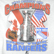 Starter - New York Rangers Stanley Cup Champions T-Shirt 1994 Medium Vintage Retro Hockey