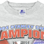 Starter - New York Rangers Stanley Cup Champions T-Shirt 1994 Medium Vintage Retro Hockey