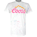 Vintage (Velva Sheer) - White Coors Light T-Shirt 1990s Large Vintage Retro