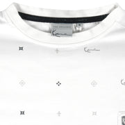 Karl Kani - White Monogram T-Shirt 1990s Medium Vintage Retro