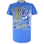 NHL (Best) - St. Louis Blues Big Logo Single Stitch T-Shirt 1990s Large