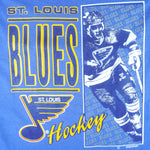 NHL (Best) - St. Louis Blues Big Logo T-Shirt 1990s Large Vintage Retro Hockey