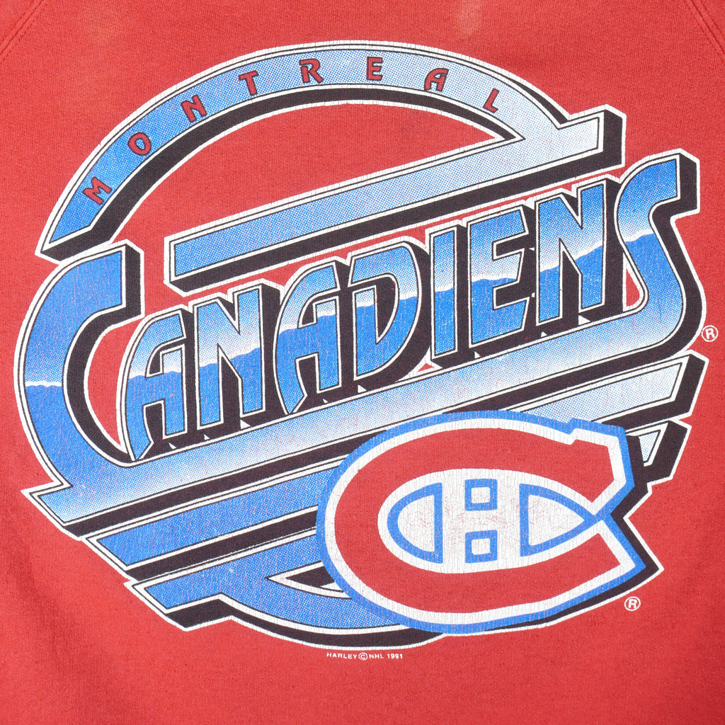 NHL - Montreal Canadiens Crew Neck Sweatshirt 1991 Large Vintage Retro Hockey