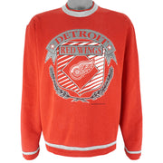 NHL - Detroit Red Wings Big Logo Sweatshirt 1988 Large Vintage Retro Hockey