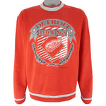 NHL - Detroit Red Wings Big Logo Sweatshirt 1988 Large Vintage Retro Hockey