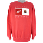 NHL (USA Sport Club) - Detroit Red Wings Embroidered Sweatshirt 1990s X-Large