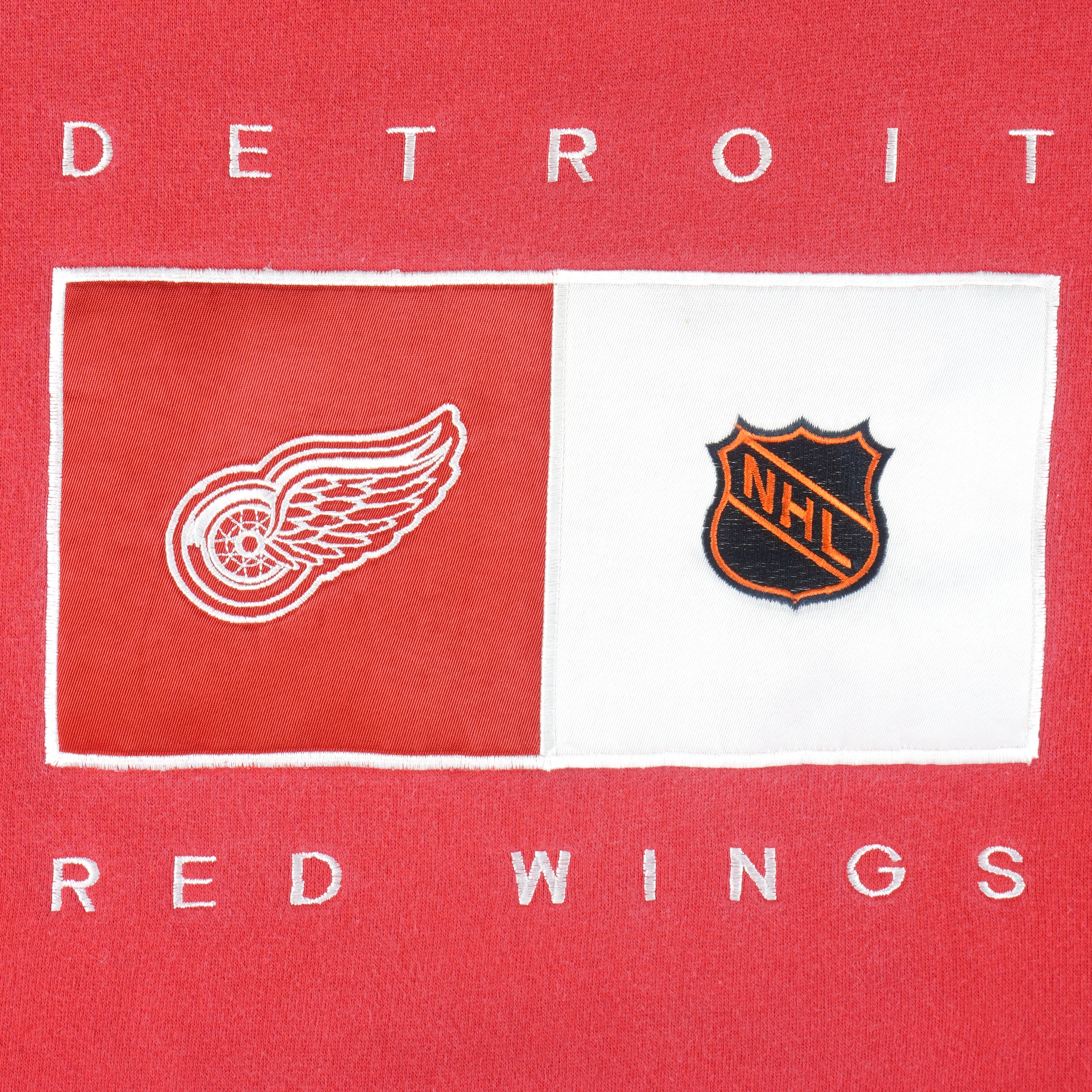 NHL - Detroit Red Wings Embroidered Sweatshirt 1990s X-Large Vintage Retro Hockey