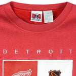 NHL - Detroit Red Wings Embroidered Sweatshirt 1990s X-Large Vintage Retro Hockey