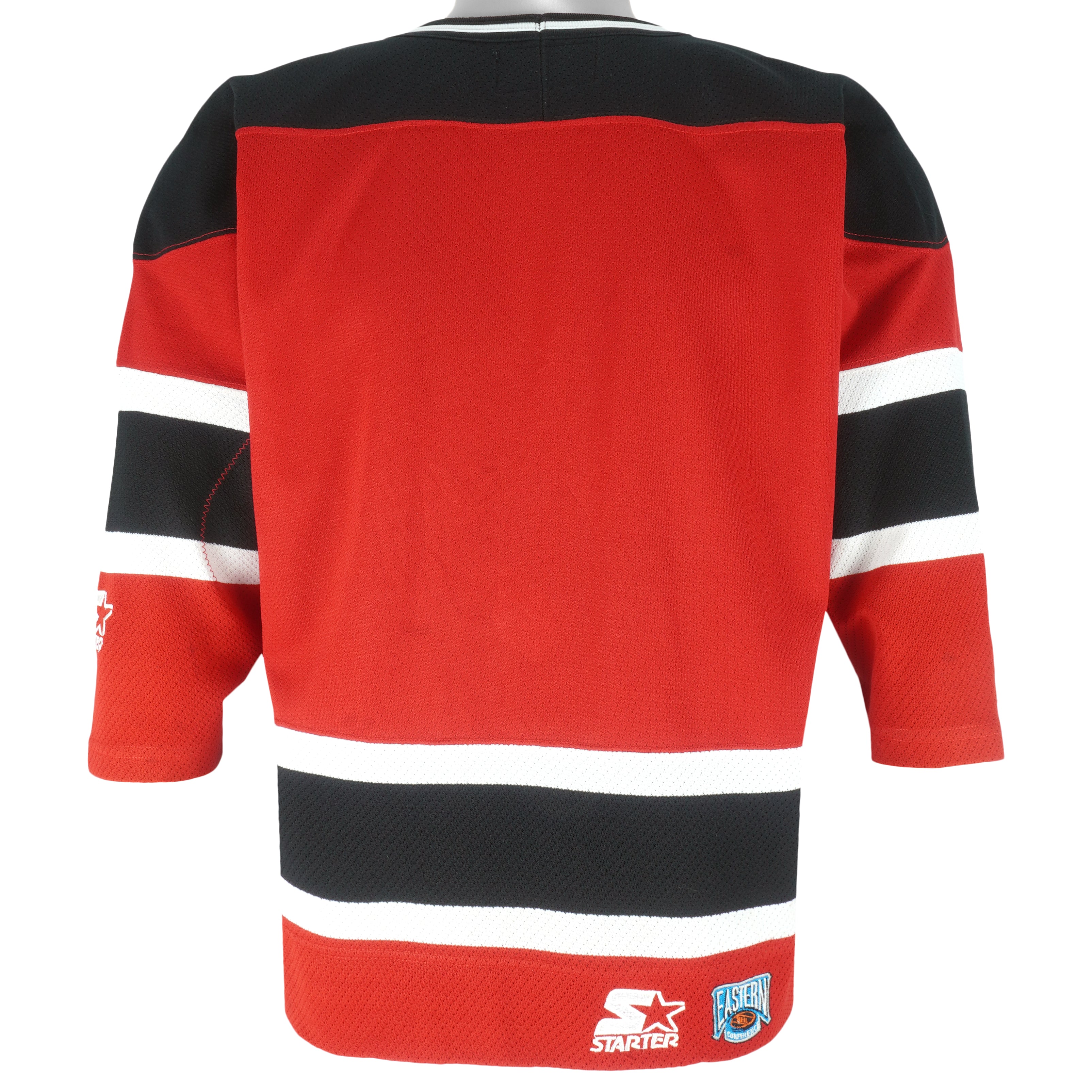 Starter - New Jersey Devils Big Logo Jersey 1990s Small to Medium Vintage Retro Hockey