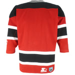 Starter - New Jersey Devils Big Logo Jersey 1990s Small to Medium Vintage Retro Hockey
