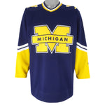 Starter - Michigan Wolverines Big Logo Jersey 1990s Medium Vintage Retro College