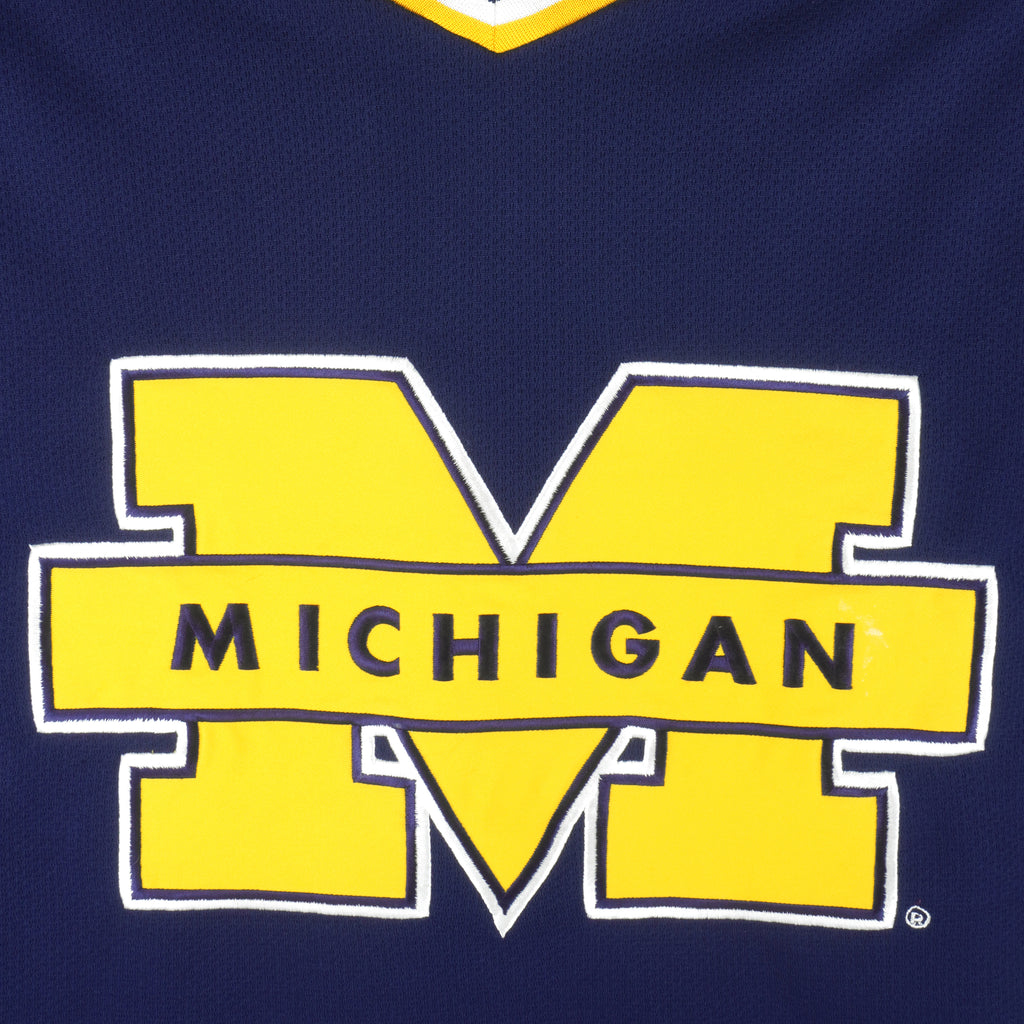 Starter - Michigan Wolverines Big Logo Jersey 1990s Medium Vintage Retro College