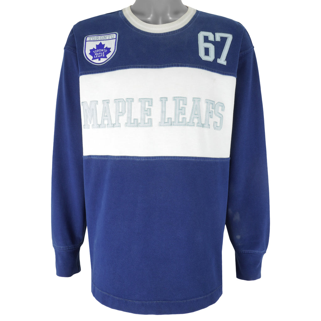 Puma - Toronto Maple Leafs Crew Neck Sweatshirt 1990s Large Vintage Retro Hockey