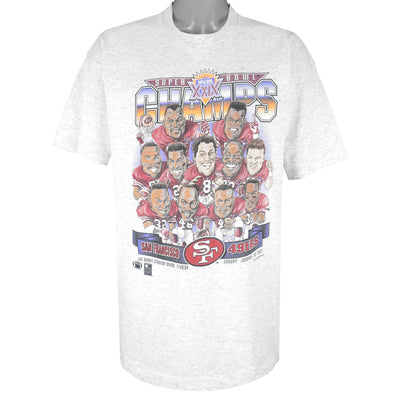 NFL (Salem) - San Francisco 49ers Champs Caricature T-Shirt 1995 X-Large
