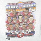 NFL (Salem) - San Francisco 49ers Champs Caricature T-Shirt 1995 X-Large Vintage Retro Football