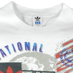 Adidas - International T-Shirt 1990s Large Vintage Retro