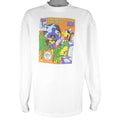 Vintage - White Miller Freeman Sweatshirt 1990s X-Large Vintage Retro