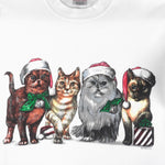 Vintage (Oneita) - Cats Breakout Crew Neck Sweatshirt 1990s Medium Vintage Retro
