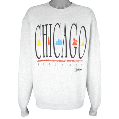Vintage - Chicago Illinois Crew Neck Sweatshirt 1992 X-Large