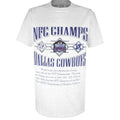 NFL (Nutmeg) - Dallas Cowboys NFC Champions T-Shirt 1990s Large Vintage Retro Football