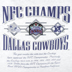NFL (Nutmeg) - Dallas Cowboys NFC Champions T-Shirt 1990s Large Vintage Retro Football