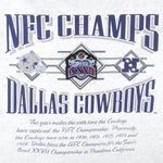 NFL (Nutmeg) - Dallas Cowboys NFC Champions T-Shirt 1990s Large Vintage Retro Football