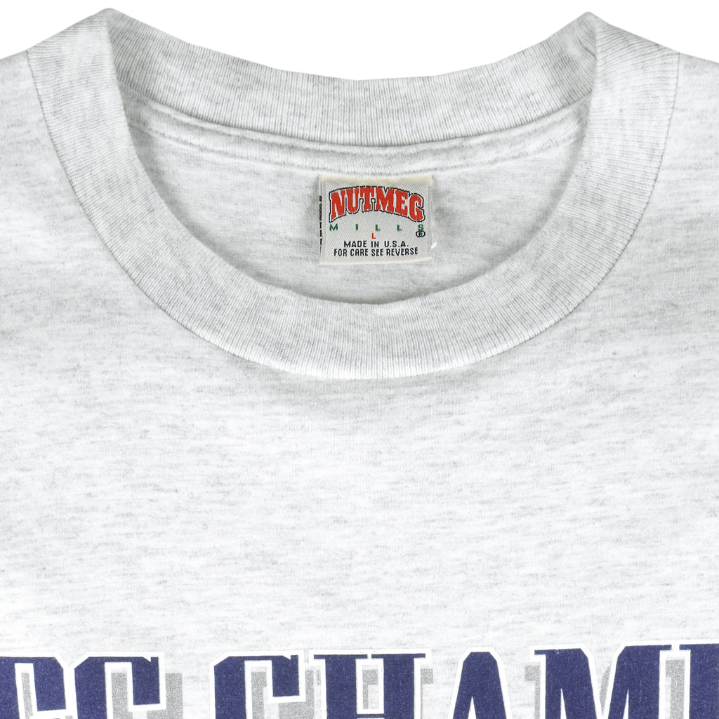 NFL (Nutmeg) - Dallas Cowboys NFC Champions T-Shirt 1990s Large Vintage Retro Football