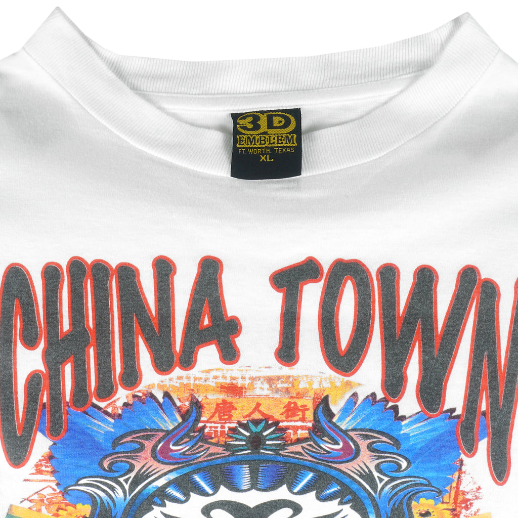 Vintage - China Town Commonwealth Games T-Shirt 1990s X-Large Vintage Retro