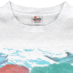 Vintage (Signal) - White Sea World T-Shirt 1990s Large Vintage Retro