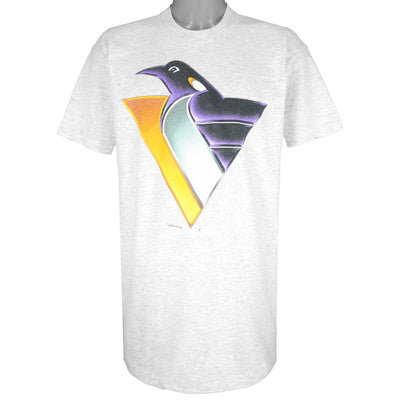 NHL (Salem) - Pittsburgh Penguins Big Logo Single Stitch T-Shirt 1994 X-Large