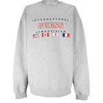 Guess - International Sports Embroidered Crew Neck Sweatshirt 1997 X-Large