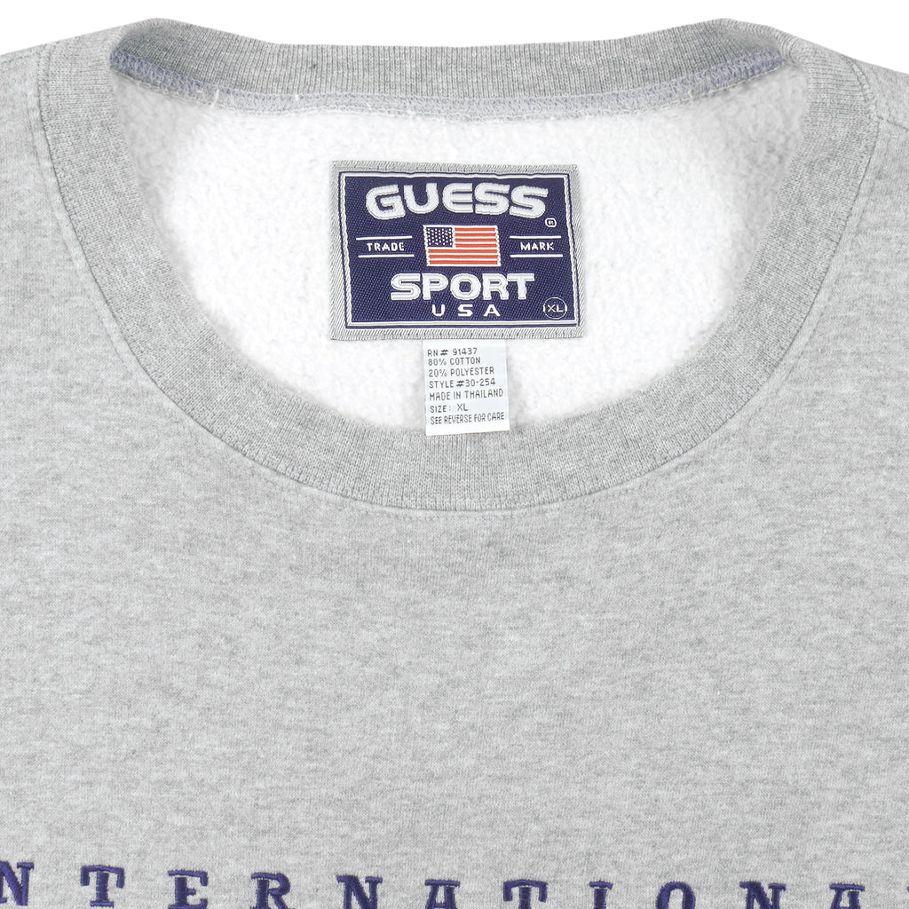 Guess - International Competition Crew Neck Sweatshirt 1990s X-Large Vintage Retro