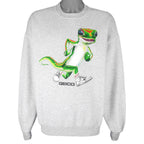 Vintage (Jerzees) - Geico Running Lizard Crew Neck Sweatshirt 1990s X-Large Vintage Retro