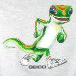 Vintage (Jerzees) - Geico Running Lizard Crew Neck Sweatshirt 1990s X-Large Vintage Retro